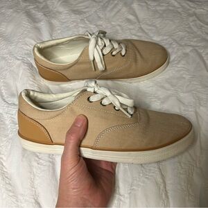 The Children’s Place Casual Tan Canvas Sneakers Shoes Boys Size 6